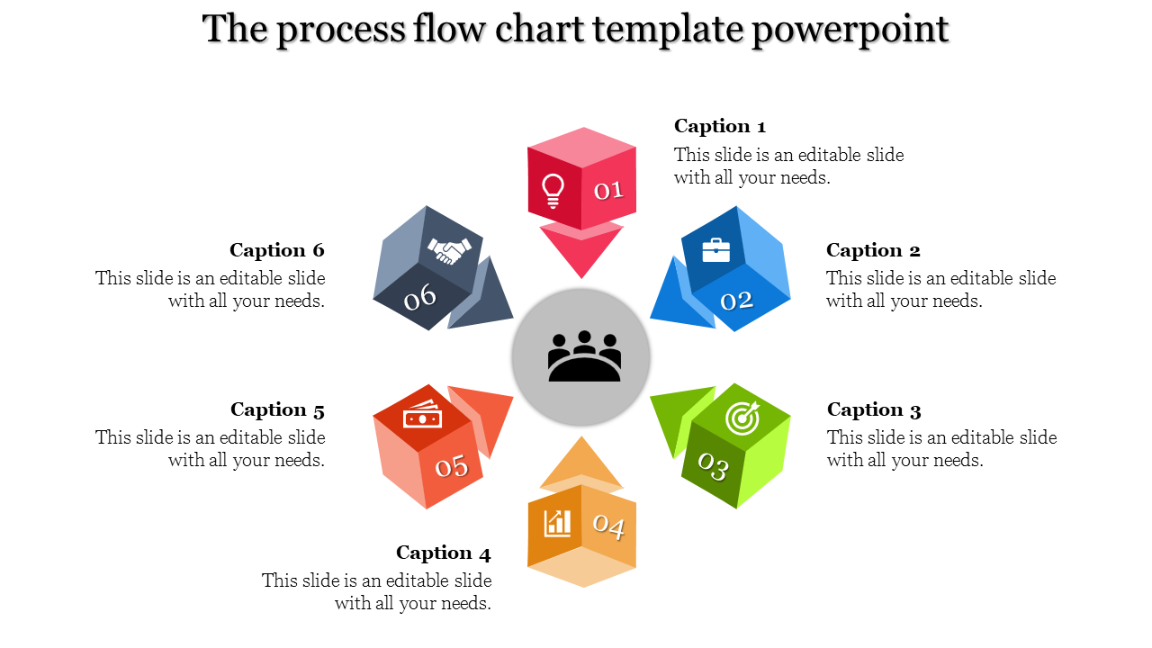  Process Flow Chart PowerPoint Template For Presentation